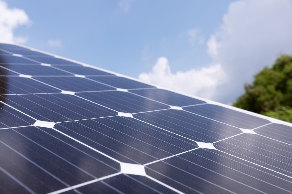 Solar panel detail abstract - renewable energy source